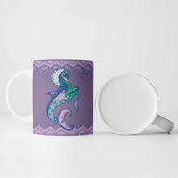 Carmarthenshire Wales Christmas Ceramic Mug Heraldic Sea-Horse Celtic Design - Wonder Print Shop