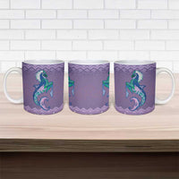 Carmarthenshire Wales Christmas Ceramic Mug Heraldic Sea-Horse Celtic Design - Wonder Print Shop