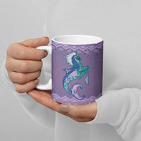 Carmarthenshire Wales Christmas Ceramic Mug Heraldic Sea-Horse Celtic Design - Wonder Print Shop