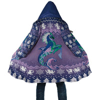Carmarthenshire Wales Christmas Cloak Heraldic Sea-Horse Celtic Design - Wonder Print Shop
