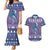 Carmarthenshire Wales Christmas Couples Matching Mermaid Dress and Hawaiian Shirt Heraldic Sea-Horse Celtic Design - Wonder Print Shop