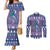 Carmarthenshire Wales Christmas Couples Matching Mermaid Dress and Long Sleeve Button Shirt Heraldic Sea-Horse Celtic Design - Wonder Print Shop