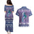 Carmarthenshire Wales Christmas Couples Matching Puletasi and Hawaiian Shirt Heraldic Sea-Horse Celtic Design - Wonder Print Shop