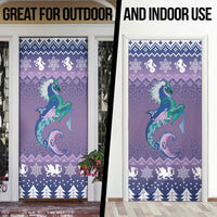Carmarthenshire Wales Christmas Door Cover Heraldic Sea-Horse Celtic Design - Wonder Print Shop
