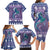 Carmarthenshire Wales Christmas Family Matching Long Sleeve Bodycon Dress and Hawaiian Shirt Heraldic Sea-Horse Celtic Design - Wonder Print Shop