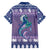 Carmarthenshire Wales Christmas Family Matching Short Sleeve Bodycon Dress and Hawaiian Shirt Heraldic Sea-Horse Celtic Design - Wonder Print Shop