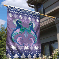 Carmarthenshire Wales Christmas Garden Flag Heraldic Sea-Horse Celtic Design - Wonder Print Shop