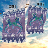 Carmarthenshire Wales Christmas Garden Flag Heraldic Sea-Horse Celtic Design - Wonder Print Shop