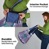 Carmarthenshire Wales Christmas Grocery Bag Heraldic Sea-Horse Celtic Design - Wonder Print Shop