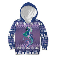 Carmarthenshire Wales Christmas Kid Hoodie Heraldic Sea-Horse Celtic Design - Wonder Print Shop
