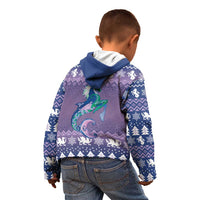 Carmarthenshire Wales Christmas Kid Hoodie Heraldic Sea-Horse Celtic Design - Wonder Print Shop