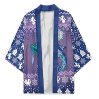 Carmarthenshire Wales Christmas Kimono Heraldic Sea-Horse Celtic Design - Wonder Print Shop