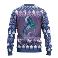 Carmarthenshire Wales Christmas Ugly Christmas Sweater Heraldic Sea-Horse Celtic Design - Wonder Print Shop
