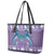 Carmarthenshire Wales Christmas Leather Tote Bag Heraldic Sea-Horse Celtic Design - Wonder Print Shop
