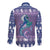 Carmarthenshire Wales Christmas Long Sleeve Button Shirt Heraldic Sea-Horse Celtic Design - Wonder Print Shop