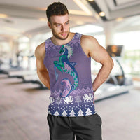 Carmarthenshire Wales Christmas Men Tank Top Heraldic Sea-Horse Celtic Design - Wonder Print Shop