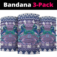 Carmarthenshire Wales Christmas Neck Gaiter Heraldic Sea-Horse Celtic Design - Wonder Print Shop