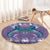 Carmarthenshire Wales Christmas Round Carpet Heraldic Sea-Horse Celtic Design - Wonder Print Shop