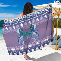 Carmarthenshire Wales Christmas Sarong Heraldic Sea-Horse Celtic Design - Wonder Print Shop