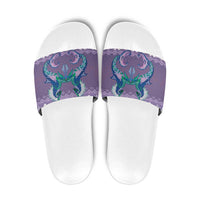 Carmarthenshire Wales Christmas Slide Sandals Heraldic Sea-Horse Celtic Design - Wonder Print Shop