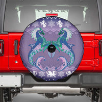 Carmarthenshire Wales Christmas Spare Tire Cover Heraldic Sea-Horse Celtic Design - Wonder Print Shop