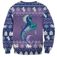 Carmarthenshire Wales Christmas Sweatshirt Heraldic Sea-Horse Celtic Design - Wonder Print Shop