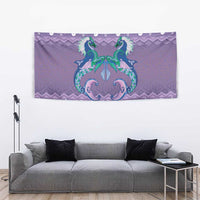 Carmarthenshire Wales Christmas Tapestry Heraldic Sea-Horse Celtic Design - Wonder Print Shop