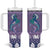 Carmarthenshire Wales Christmas Tumbler With Handle Heraldic Sea-Horse Celtic Design - Wonder Print Shop