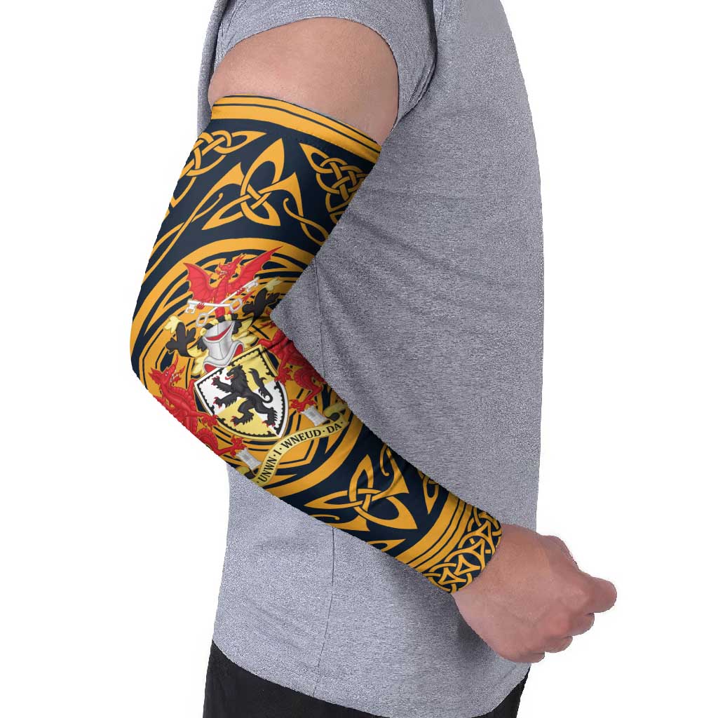 Personalized Denbighshire Wales Arm Sleeves Coat Of Arms Celtic Style - Wonder Print Shop