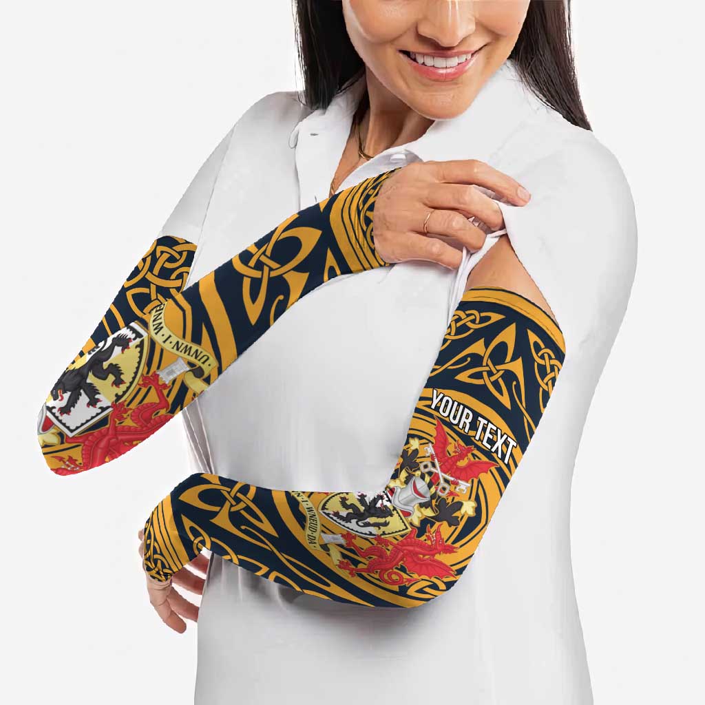 Personalized Denbighshire Wales Arm Sleeves Coat Of Arms Celtic Style - Wonder Print Shop