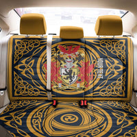 Personalized Denbighshire Wales Back Car Seat Cover Coat Of Arms Celtic Style - Wonder Print Shop