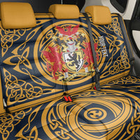 Personalized Denbighshire Wales Back Car Seat Cover Coat Of Arms Celtic Style - Wonder Print Shop