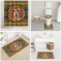 Personalized Denbighshire Wales Bathroom Set Coat Of Arms Celtic Style - Wonder Print Shop