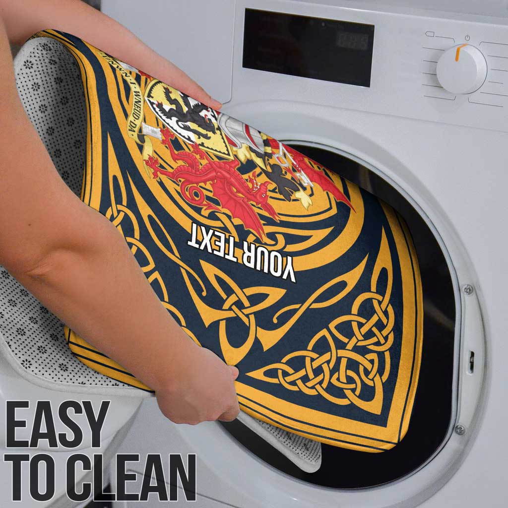 Personalized Denbighshire Wales Bathroom Set Coat Of Arms Celtic Style - Wonder Print Shop