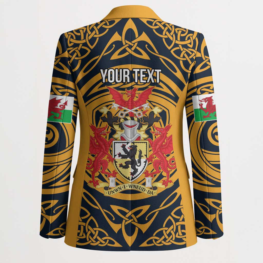 Personalized Denbighshire Wales Blazer Coat Of Arms Celtic Style - Wonder Print Shop