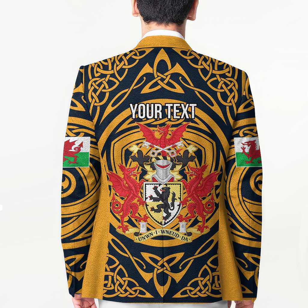 Personalized Denbighshire Wales Blazer Coat Of Arms Celtic Style - Wonder Print Shop