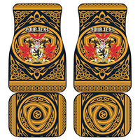 Personalized Denbighshire Wales Car Mats Coat Of Arms Celtic Style - Wonder Print Shop