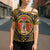Personalized Denbighshire Wales Cross Shoulder Shirt Coat Of Arms Celtic Style - Wonder Print Shop