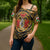 Personalized Denbighshire Wales Cross Shoulder Shirt Coat Of Arms Celtic Style - Wonder Print Shop