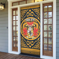 Personalized Denbighshire Wales Door Cover Coat Of Arms Celtic Style - Wonder Print Shop