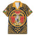 Personalized Denbighshire Wales Family Matching Mermaid Dress and Hawaiian Shirt Coat Of Arms Celtic Style - Wonder Print Shop
