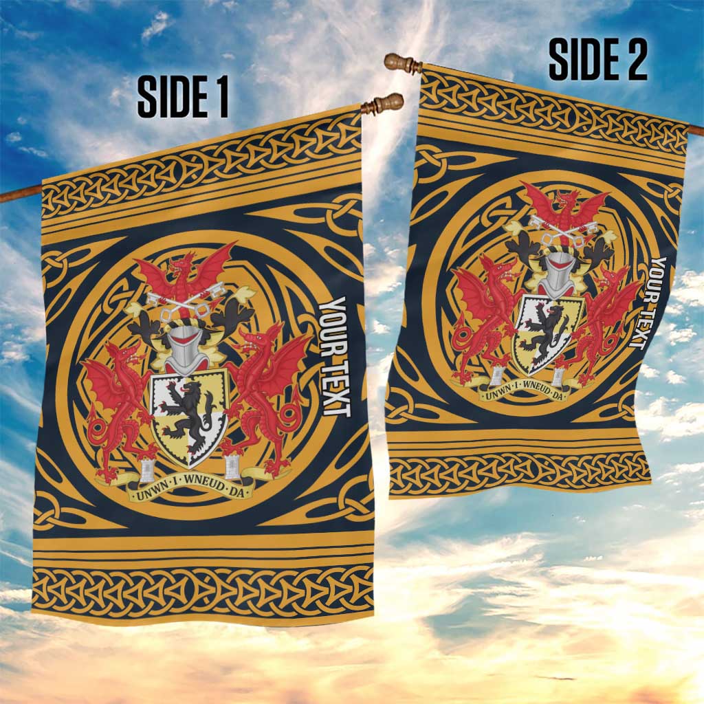Personalized Denbighshire Wales Garden Flag Coat Of Arms Celtic Style - Wonder Print Shop