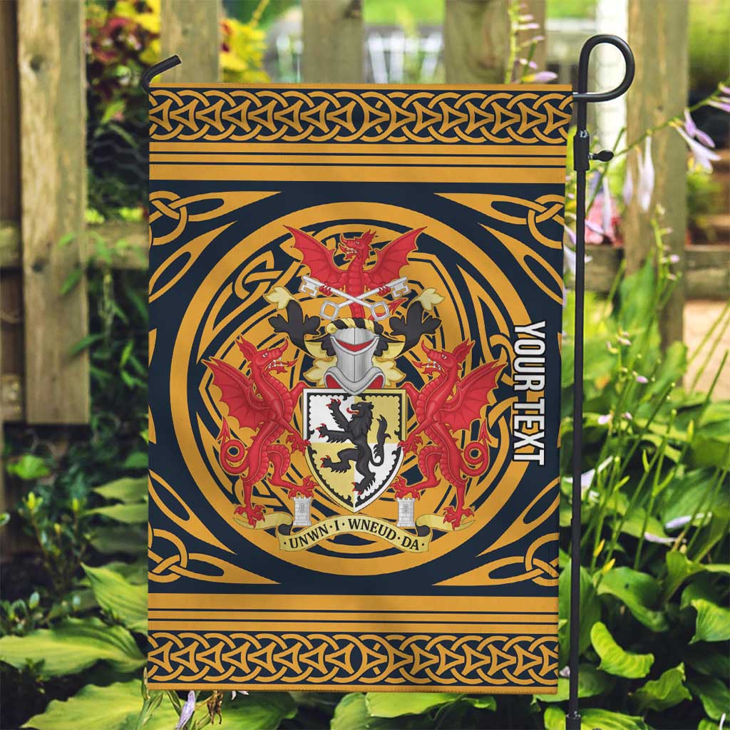Personalized Denbighshire Wales Garden Flag Coat Of Arms Celtic Style - Wonder Print Shop