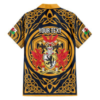 Personalized Denbighshire Wales Hawaiian Shirt Coat Of Arms Celtic Style - Wonder Print Shop