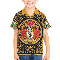 Personalized Denbighshire Wales Hawaiian Shirt Coat Of Arms Celtic Style - Wonder Print Shop