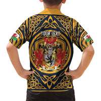 Personalized Denbighshire Wales Hawaiian Shirt Coat Of Arms Celtic Style - Wonder Print Shop