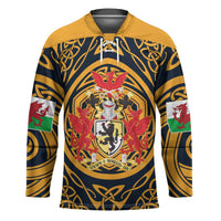 Personalized Denbighshire Wales Hockey Jersey Coat Of Arms Celtic Style - Wonder Print Shop