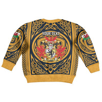 Personalized Denbighshire Wales Kid Ugly Christmas Sweater Coat Of Arms Celtic Style - Wonder Print Shop