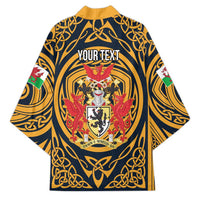 Personalized Denbighshire Wales Kimono Coat Of Arms Celtic Style - Wonder Print Shop