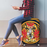 Personalized Denbighshire Wales Luggage Cover Coat Of Arms Celtic Style - Wonder Print Shop